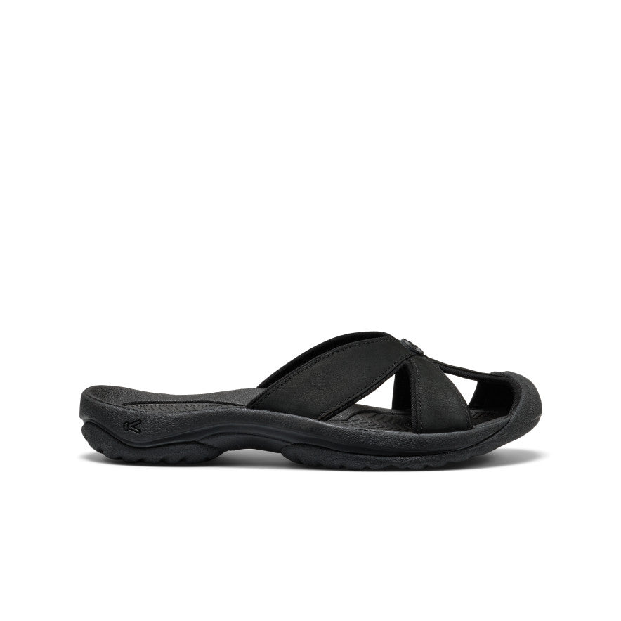 Women's Bali Leather Slide Sandal Black/Black / Keen / Black/Black