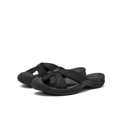 Women's Bali Leather Slide Sandal Black/Black / Keen / Black/Black