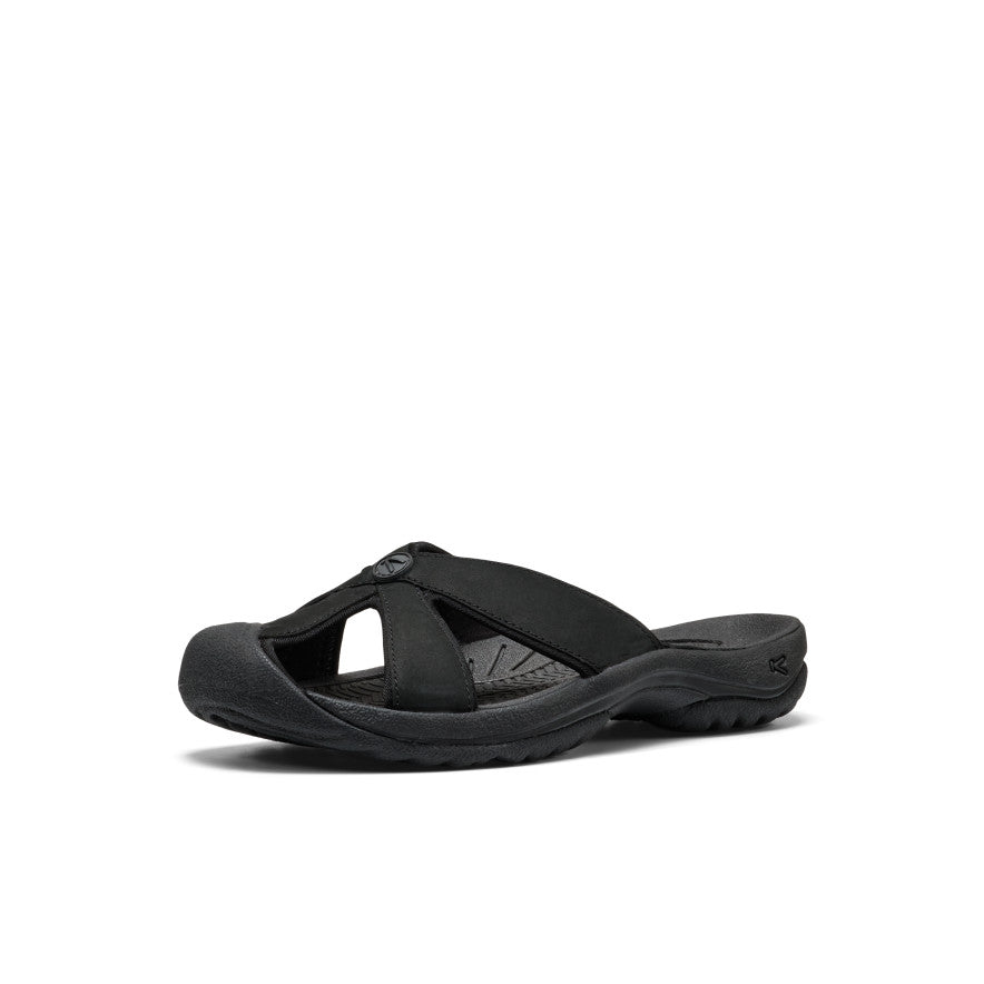 Women's Bali Leather Slide Sandal Black/Black / Keen / Black/Black