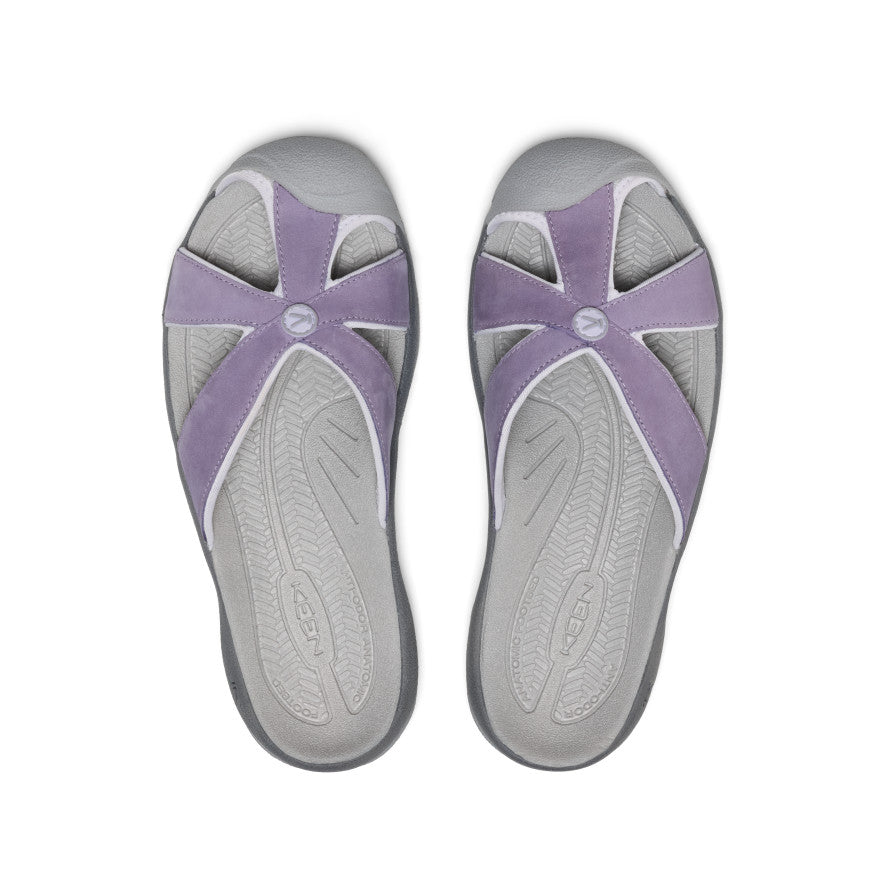 Women's Bali Leather Slide Sandal Purple Haze/Steel Grey / Keen / Purple Haze/Steel Grey