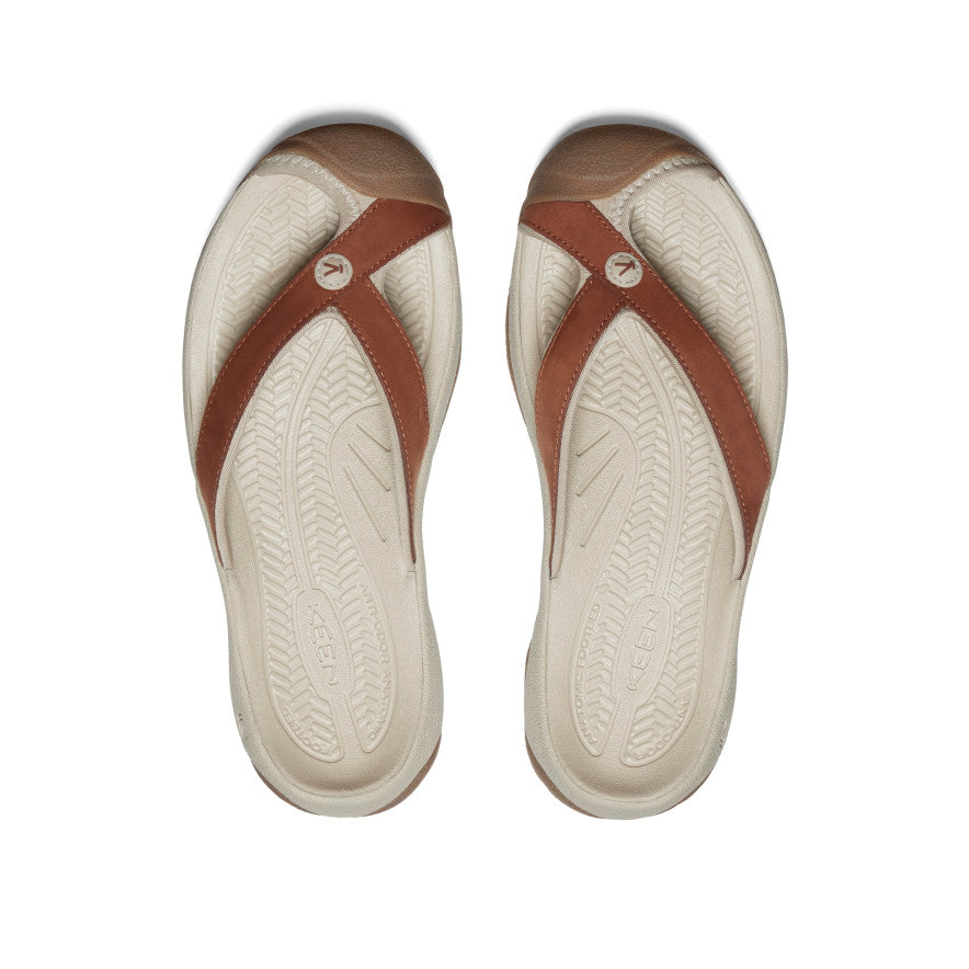 Women's Waimea Leather Flip-Flop Sorrel Horse/Plaza Taupe / Keen / Sorrel Horse/Plaza Taupe