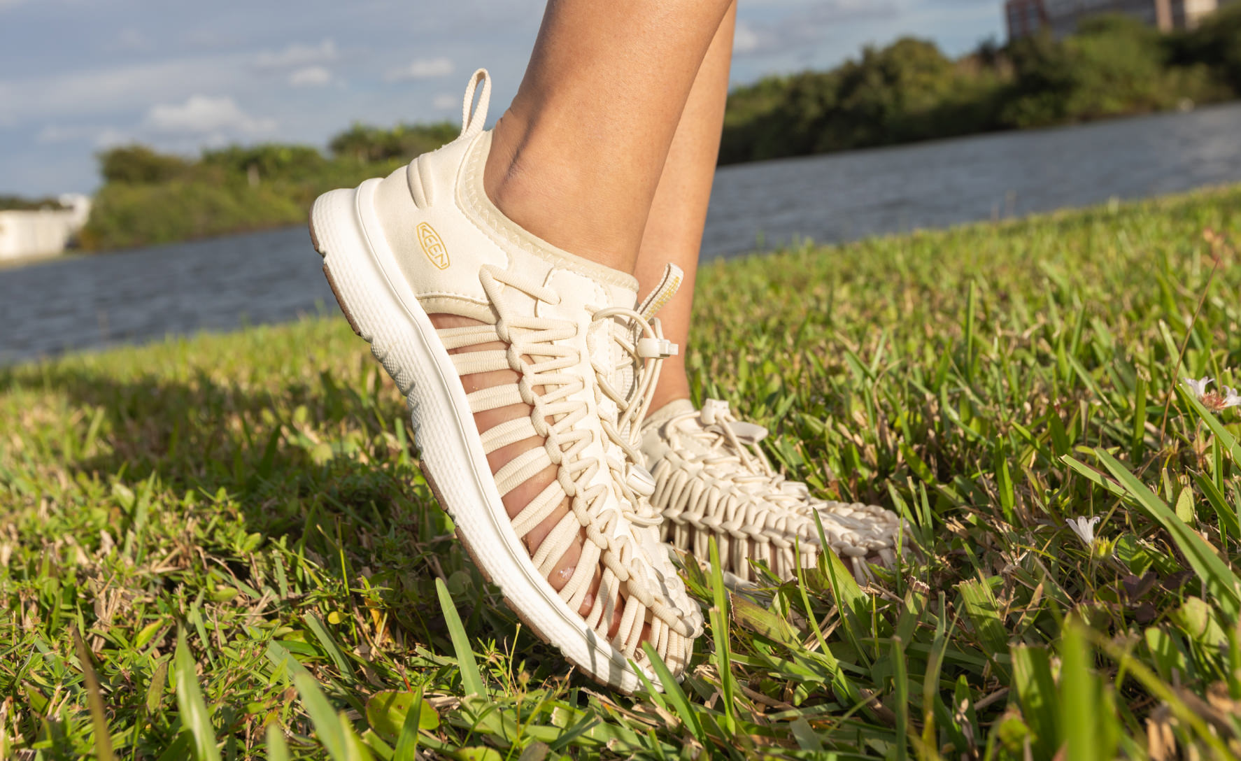 Women's UNEEK O3 Sneaker Sandal Birch/Star White / Keen / Birch/Star White