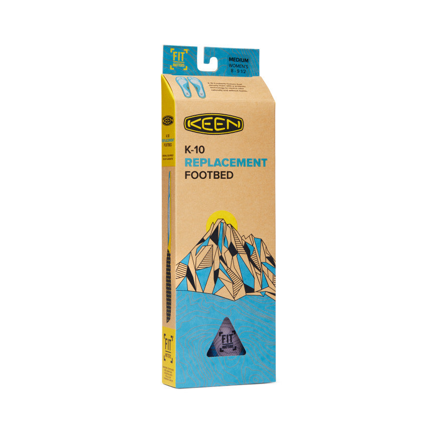 Women's Outdoor K-10 Replacement Insole Ocean Blue / Keen / Ocean Blue