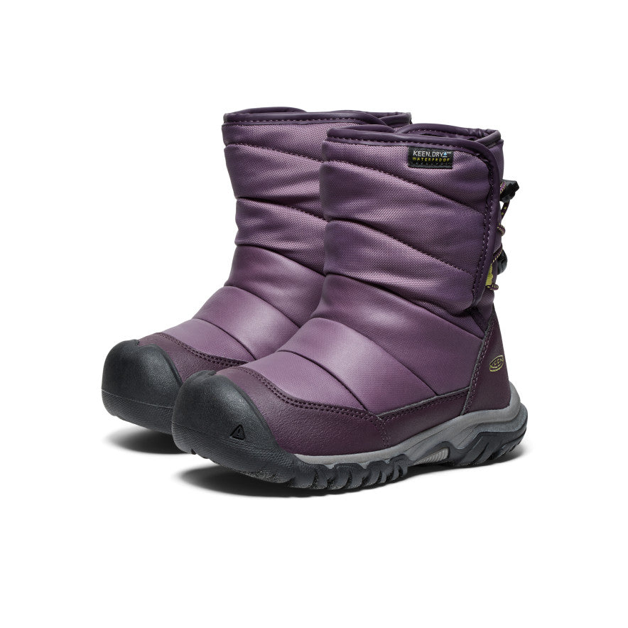 Little Kids' Puffrider Waterproof Winter Boot Black Plum/Daiquiri Green / Keen / Black Plum/Daiquiri Green