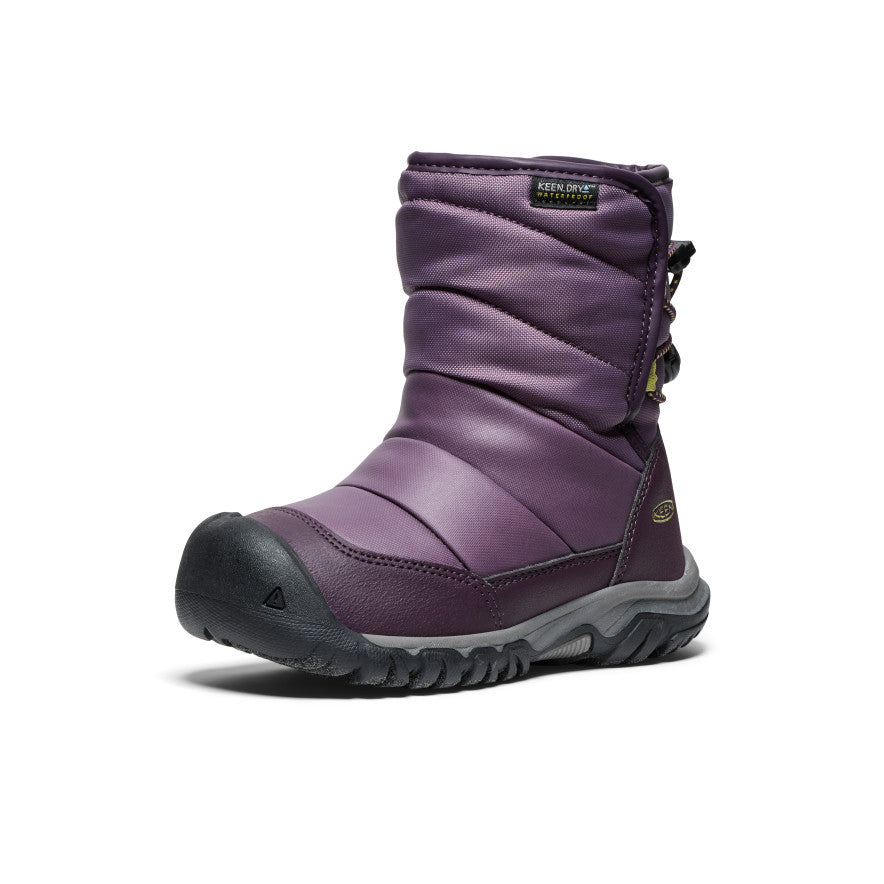 Little Kids' Puffrider Waterproof Winter Boot Black Plum/Daiquiri Green / Keen / Black Plum/Daiquiri Green