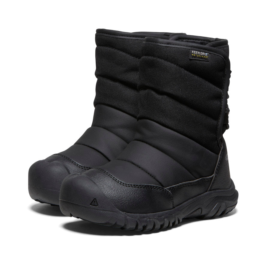 Little Kids' Puffrider Waterproof Winter Boot Black/Steel Grey / Keen / Black/Steel Grey