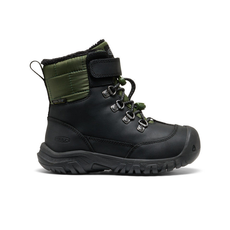 Little Kids' Kanibou Waterproof Winter Boot Black/Bronze Green / Keen / Black/Bronze Green