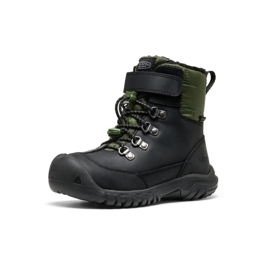 Little Kids' Kanibou Waterproof Winter Boot Black/Bronze Green / Keen / Black/Bronze Green