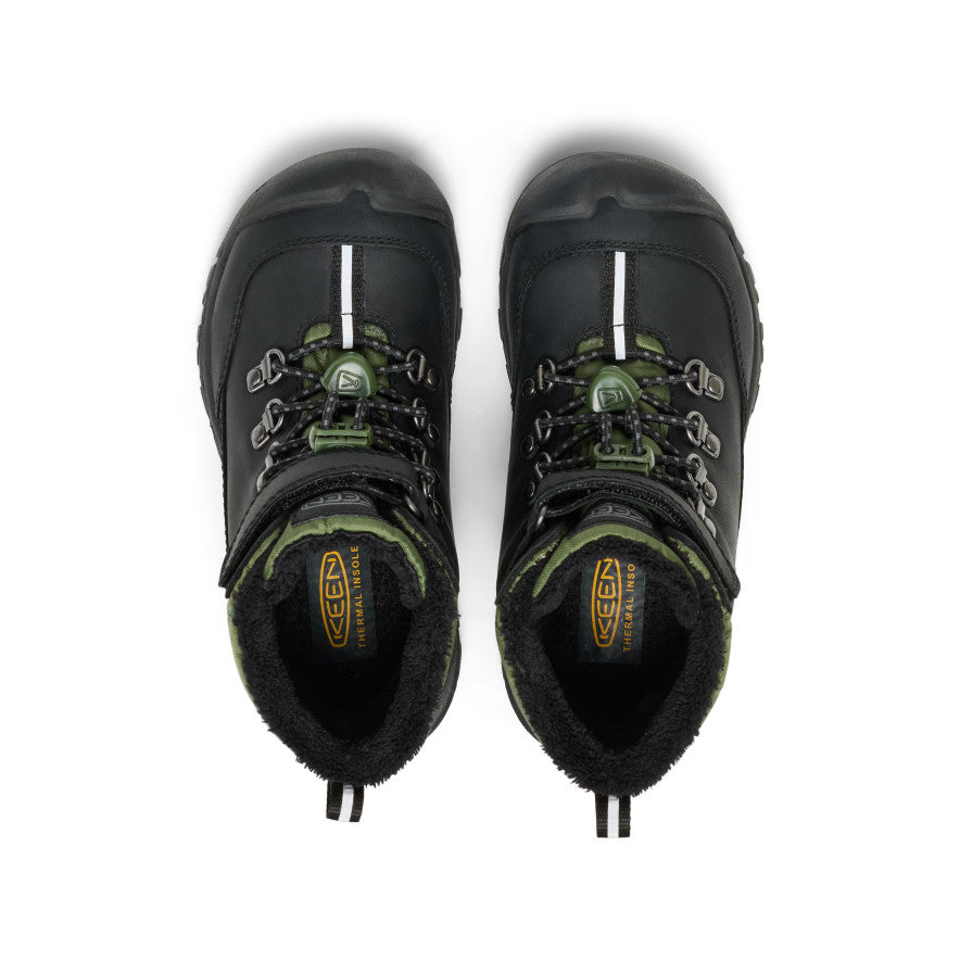 Little Kids' Kanibou Waterproof Winter Boot Black/Bronze Green / Keen / Black/Bronze Green