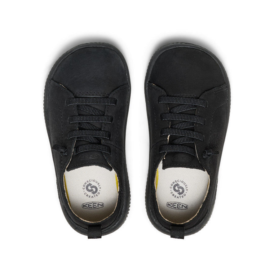 Little Kids' KNX Leather Sneaker Triple Black / Keen / Triple Black