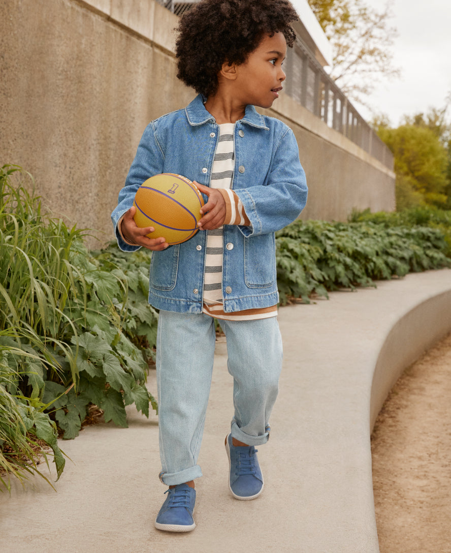 Little Kids' KNX Leather Sneaker Coronet Blue/Vapor / Keen / Coronet Blue/Vapor