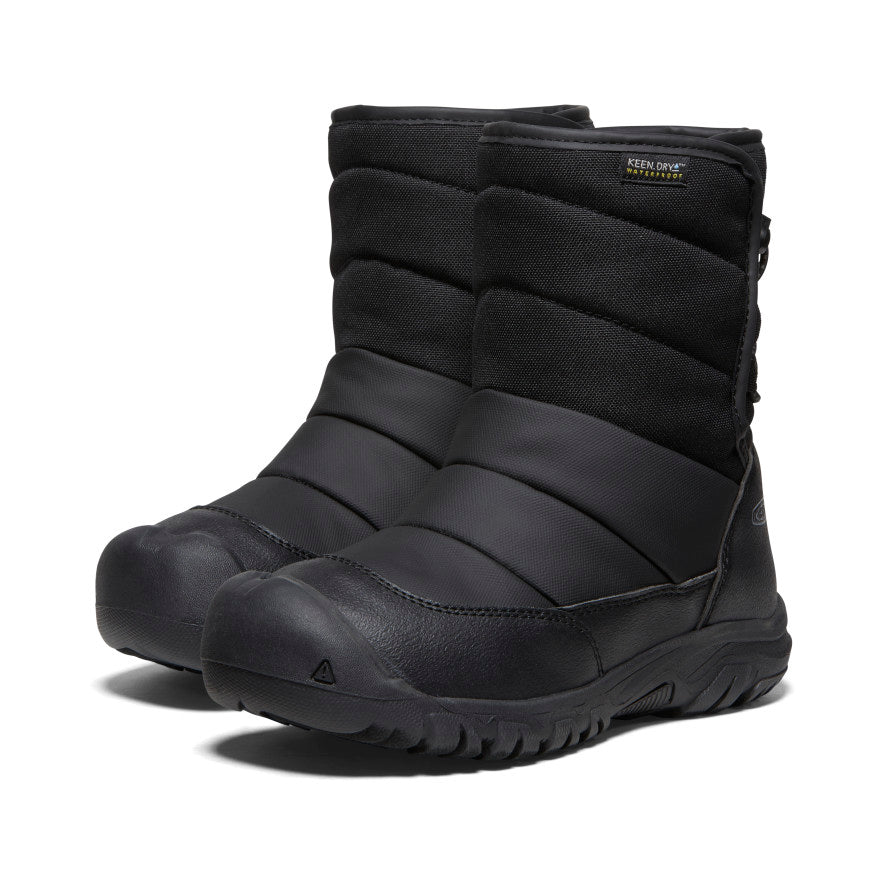 Big Kids' Puffrider Waterproof Winter Boot Black/Steel Grey / Keen / Black/Steel Grey