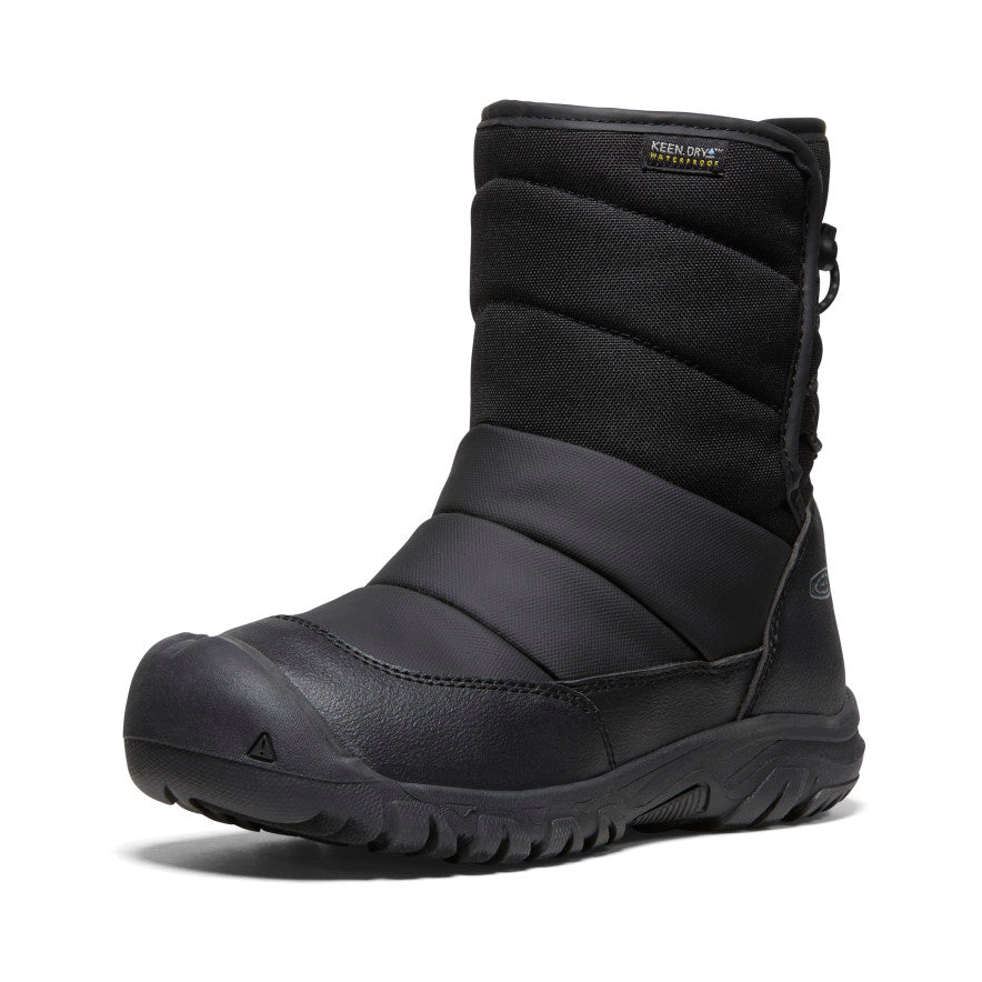 Big Kids' Puffrider Waterproof Winter Boot Black/Steel Grey / Keen / Black/Steel Grey