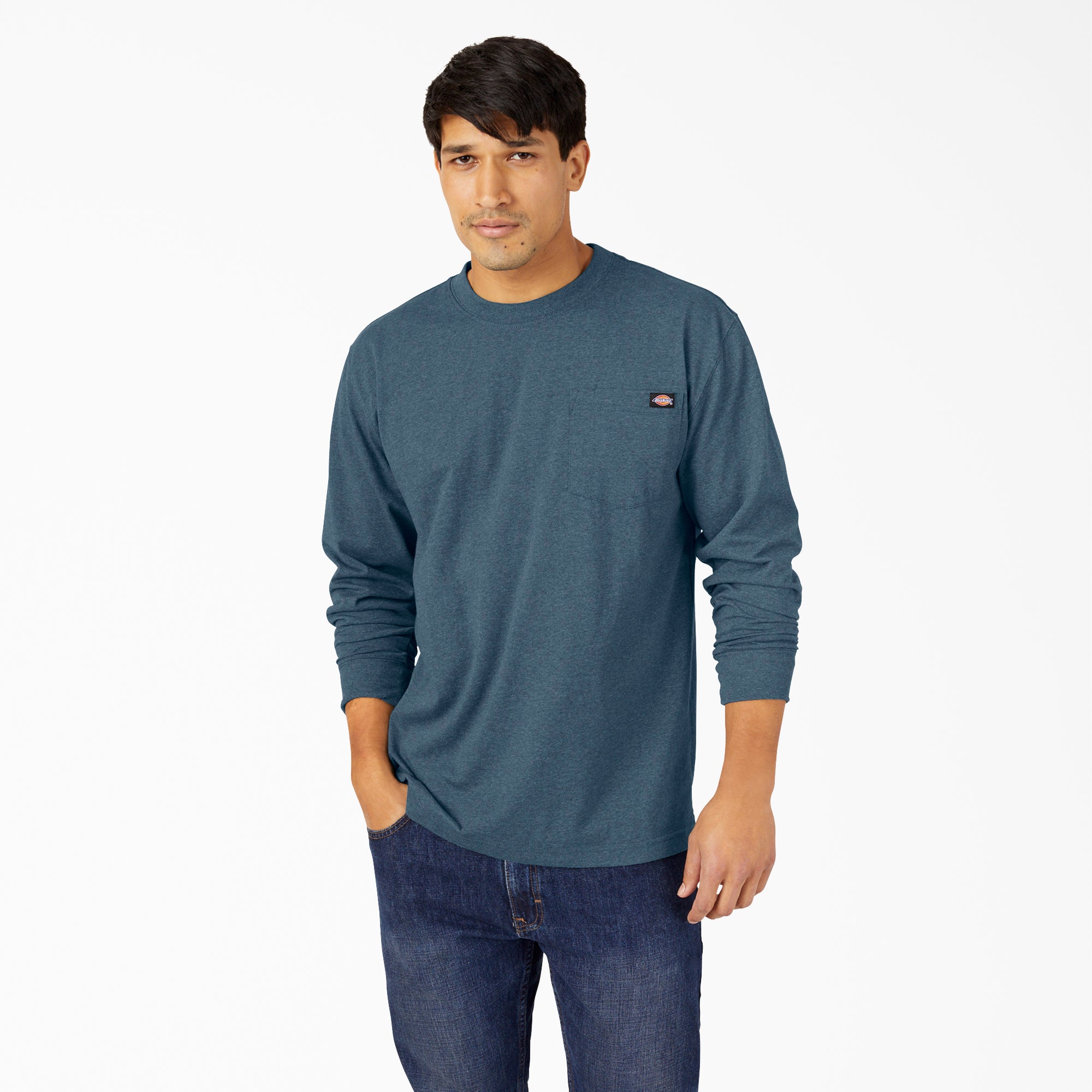 Heavyweight Heathered Long Sleeve Pocket T-Shirt - Dickies