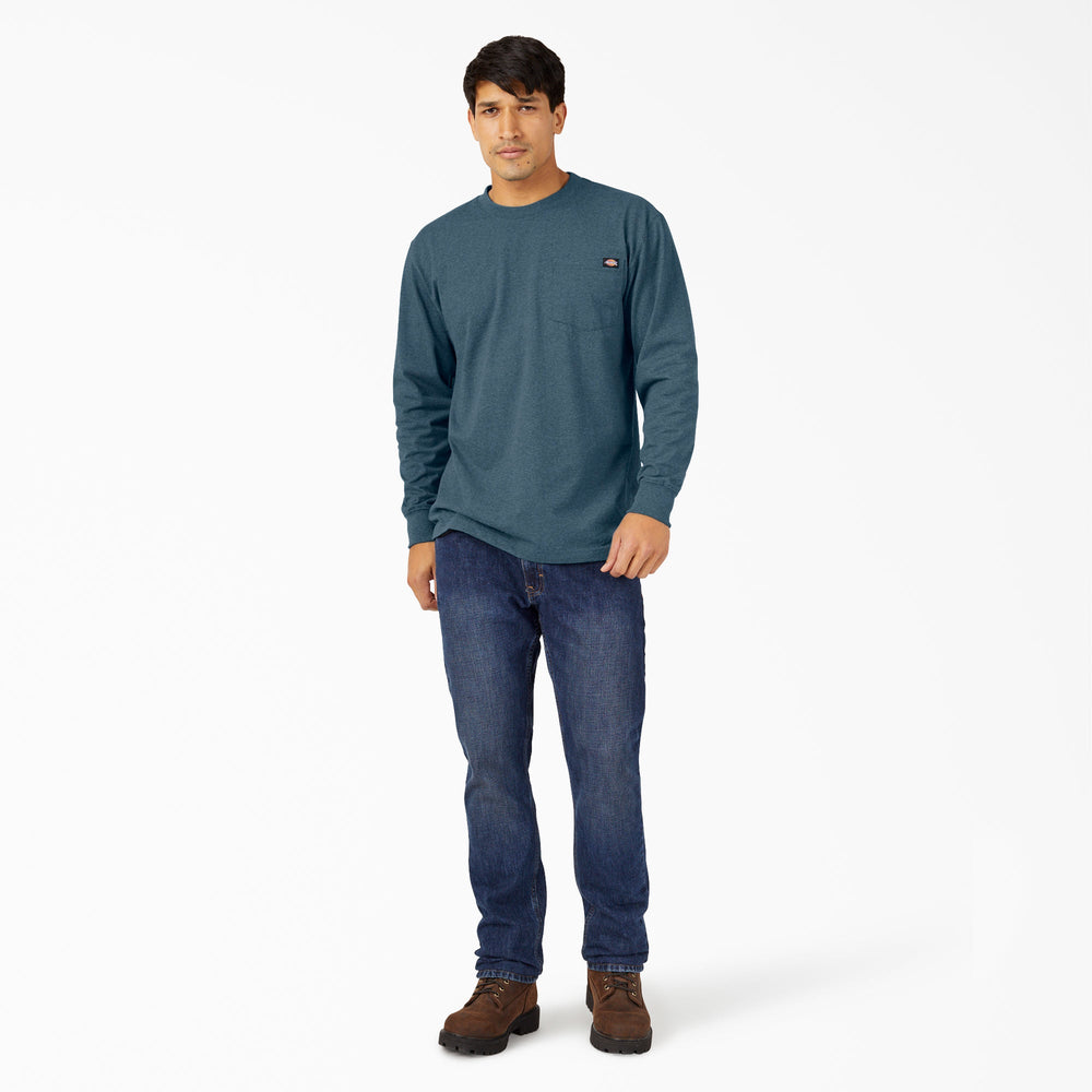 Heavyweight Heathered Long Sleeve Pocket T-Shirt - Dickies
