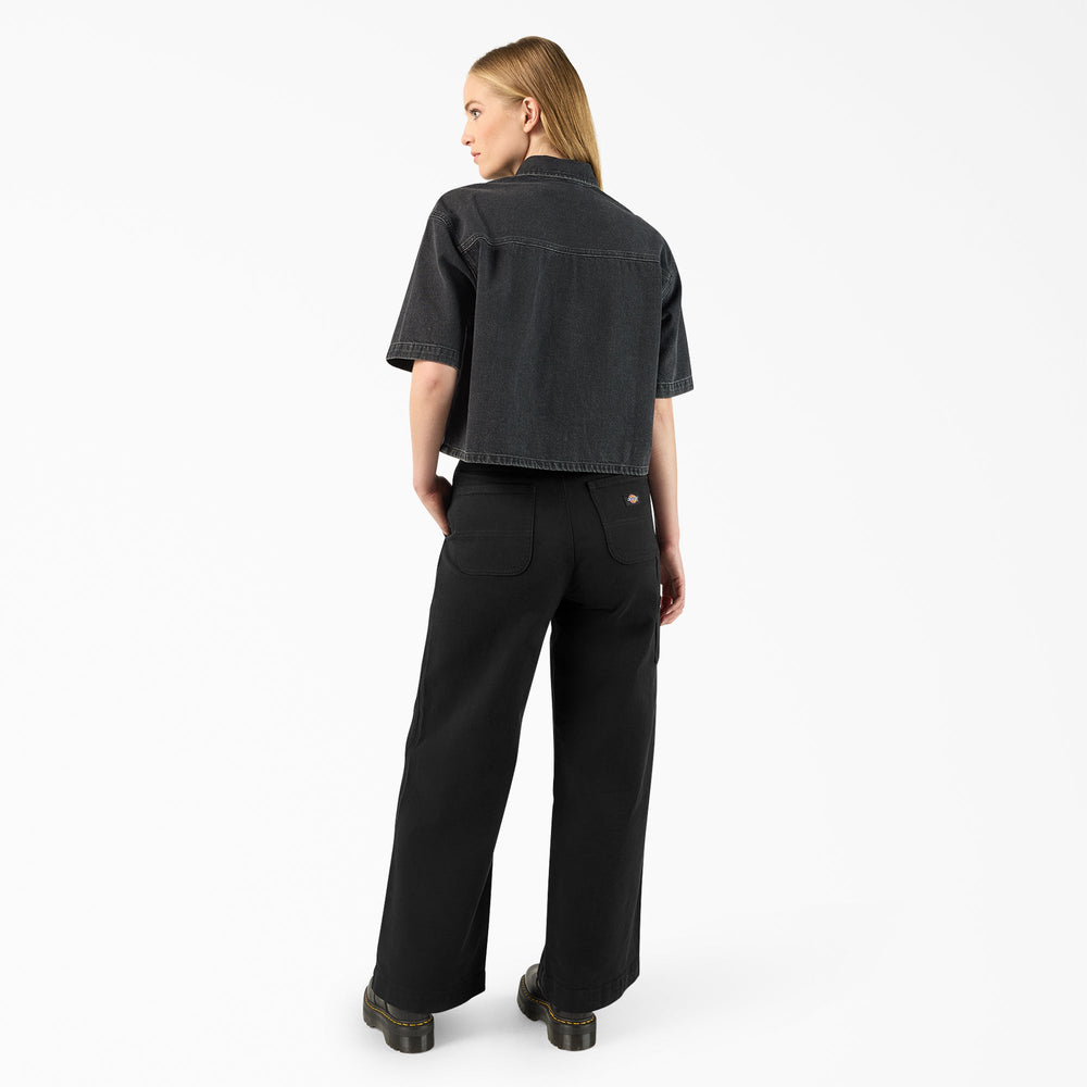 Women's Cropped Denim Work Shirt - Dickies