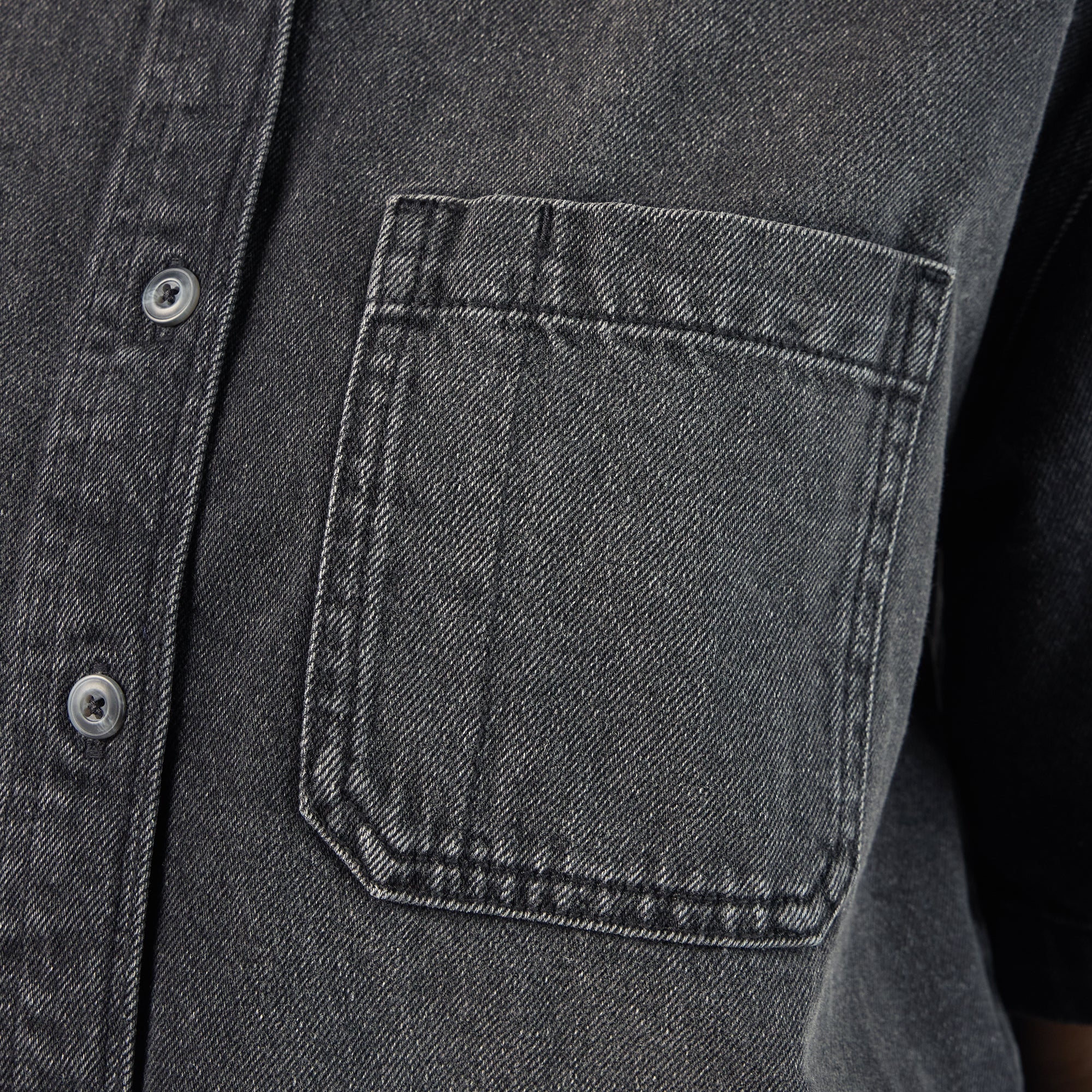 Women's Cropped Denim Work Shirt - Dickies