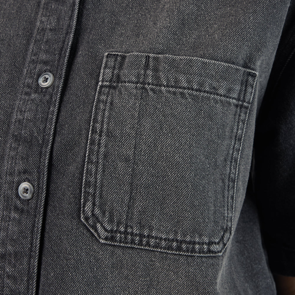 Women's Cropped Denim Work Shirt - Dickies