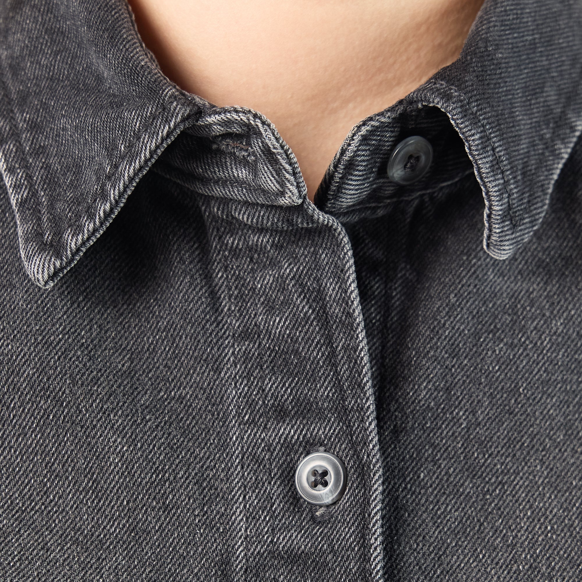 Women's Cropped Denim Work Shirt - Dickies
