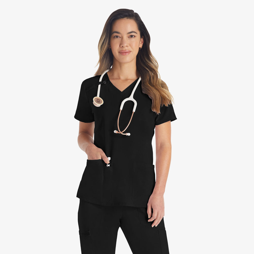 Women's EDS Essentials V-Neck Scrub Top - Dickies