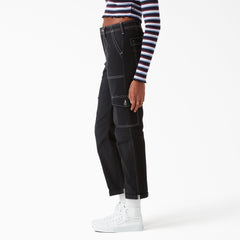 Women's Skinny Fit Cuffed Cargo Pants - Dickies