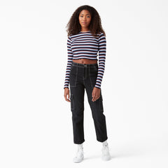 Women's Skinny Fit Cuffed Cargo Pants - Dickies