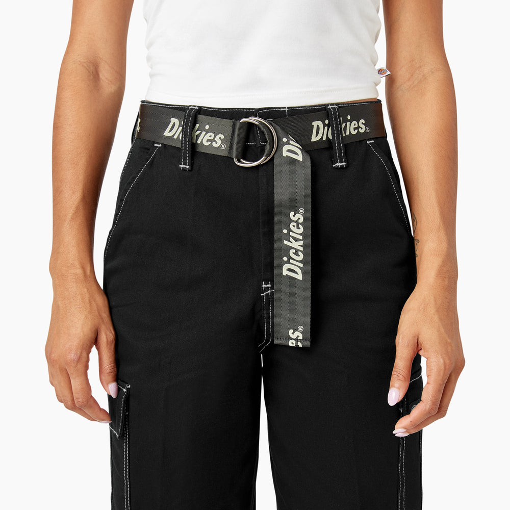 Women's Relaxed Fit Contrast Stitch Cropped Cargo Pants - Dickies