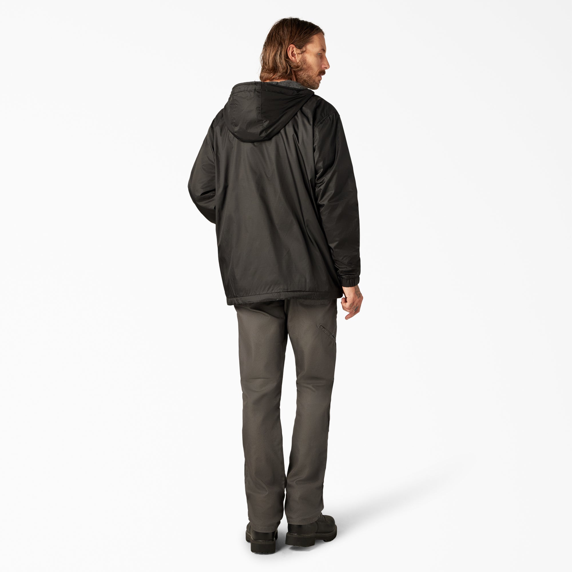 Fleece Lined Nylon Hooded Jacket - Dickies
