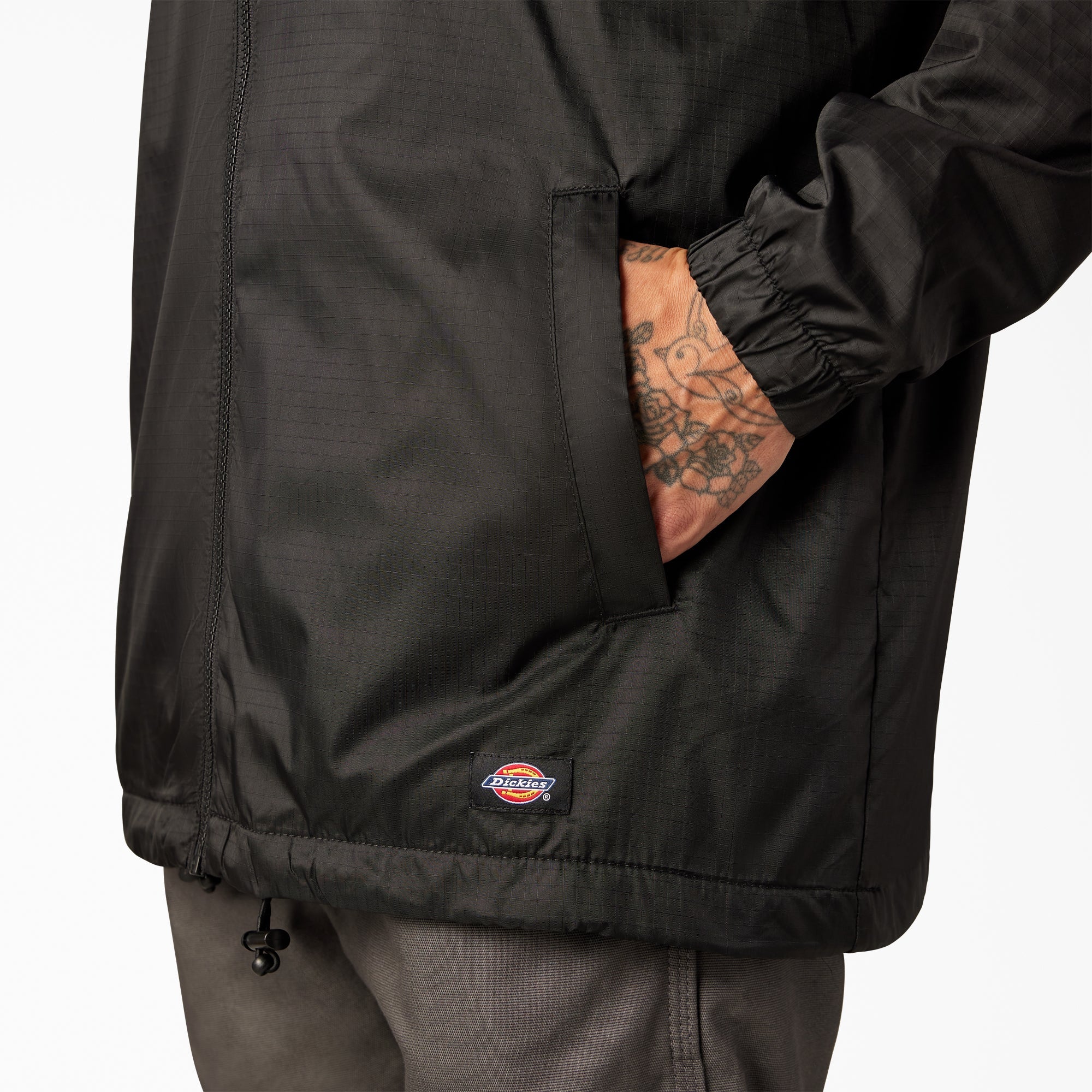 Fleece Lined Nylon Hooded Jacket - Dickies