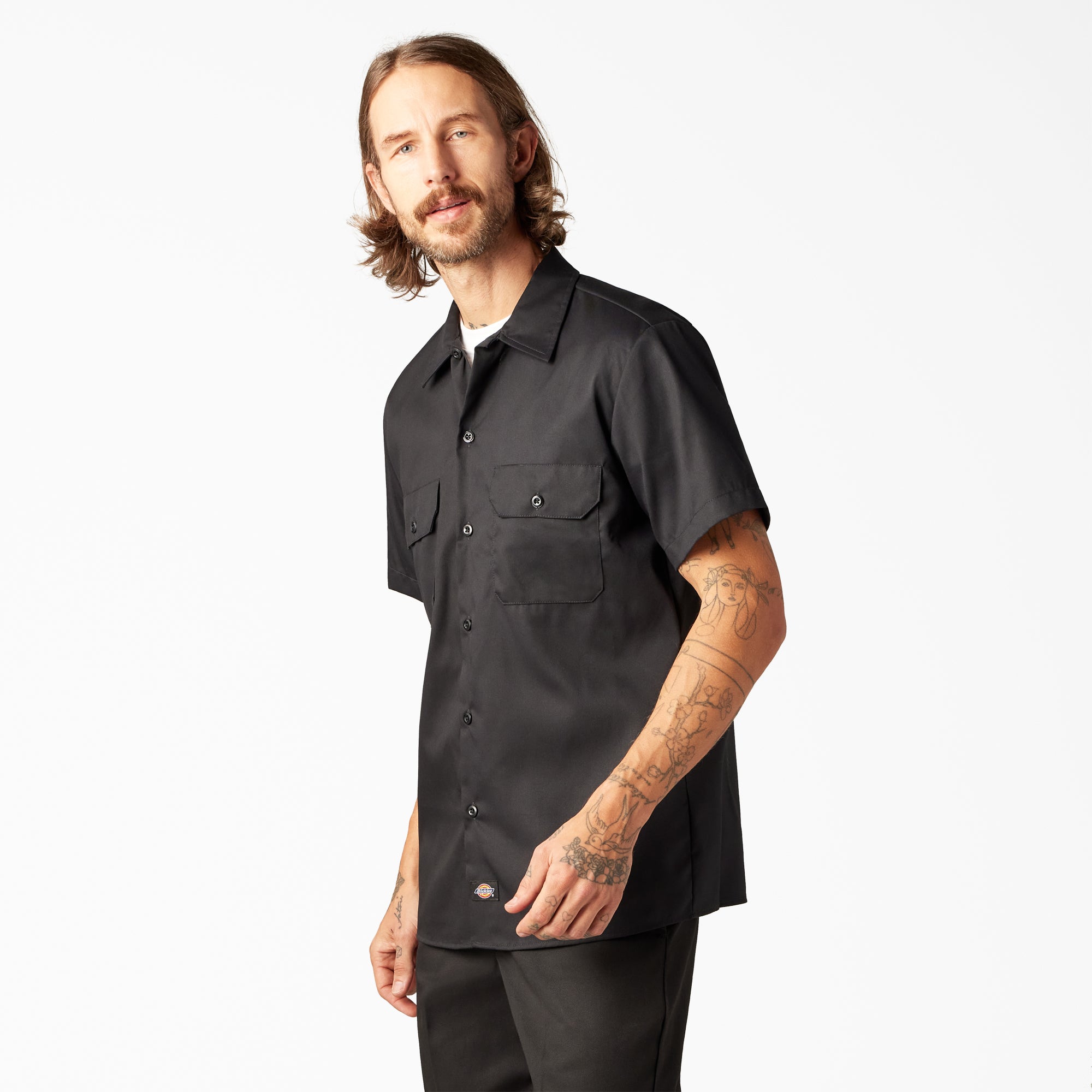 FLEX Slim Fit Short Sleeve Work Shirt - Dickies