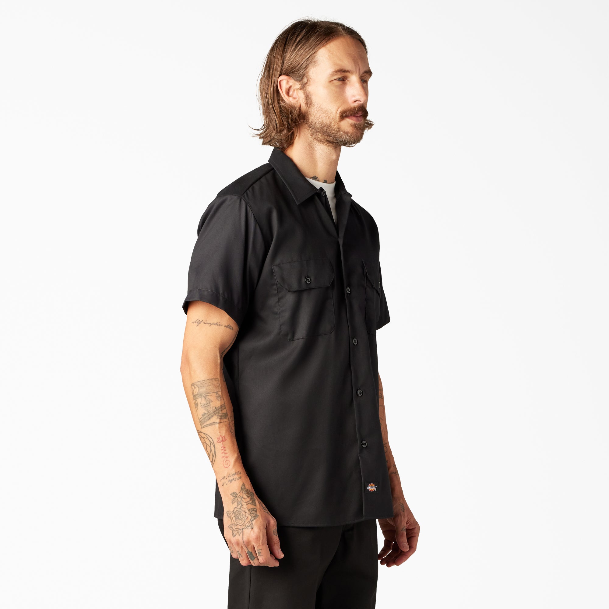 FLEX Slim Fit Short Sleeve Work Shirt - Dickies