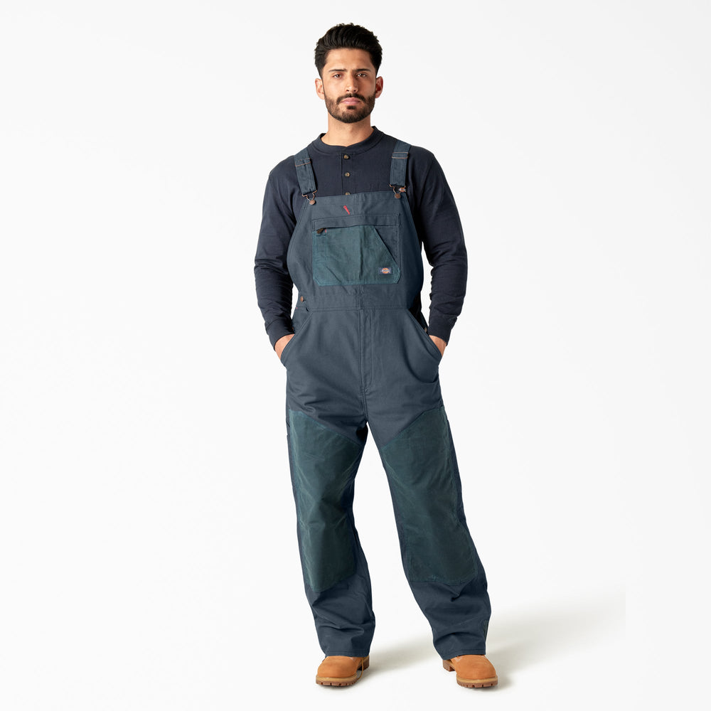 Waxed Canvas Double Front Bib Overalls - Dickies