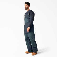 Waxed Canvas Double Front Bib Overalls - Dickies