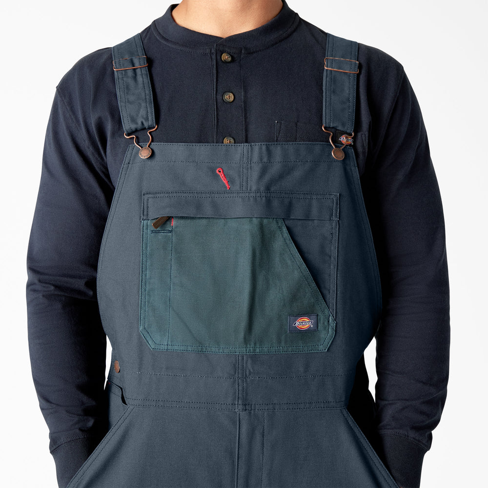 Waxed Canvas Double Front Bib Overalls - Dickies