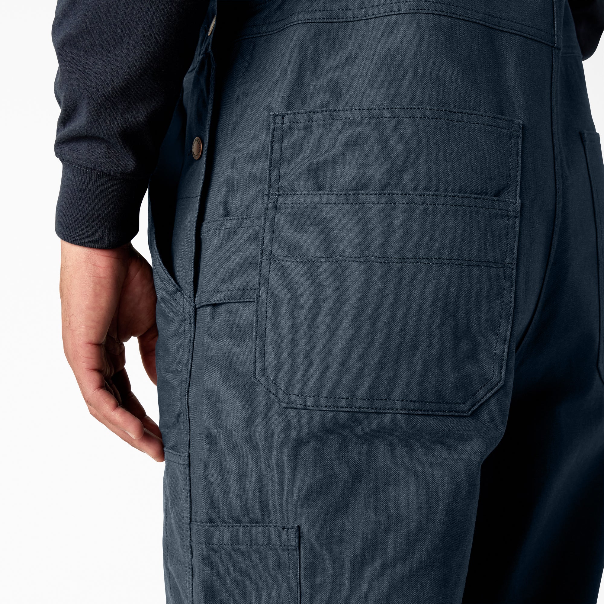 Waxed Canvas Double Front Bib Overalls - Dickies