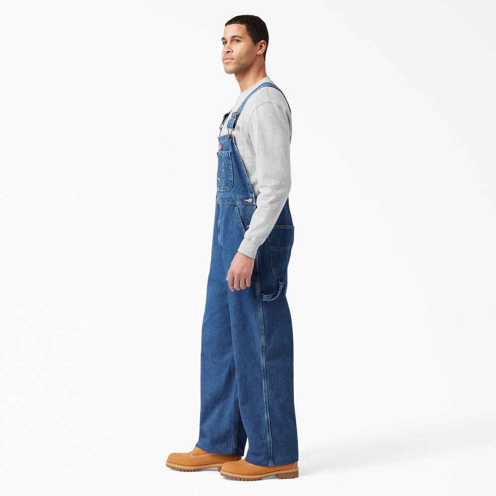 Stonewashed Indigo Bib Overalls - Dickies