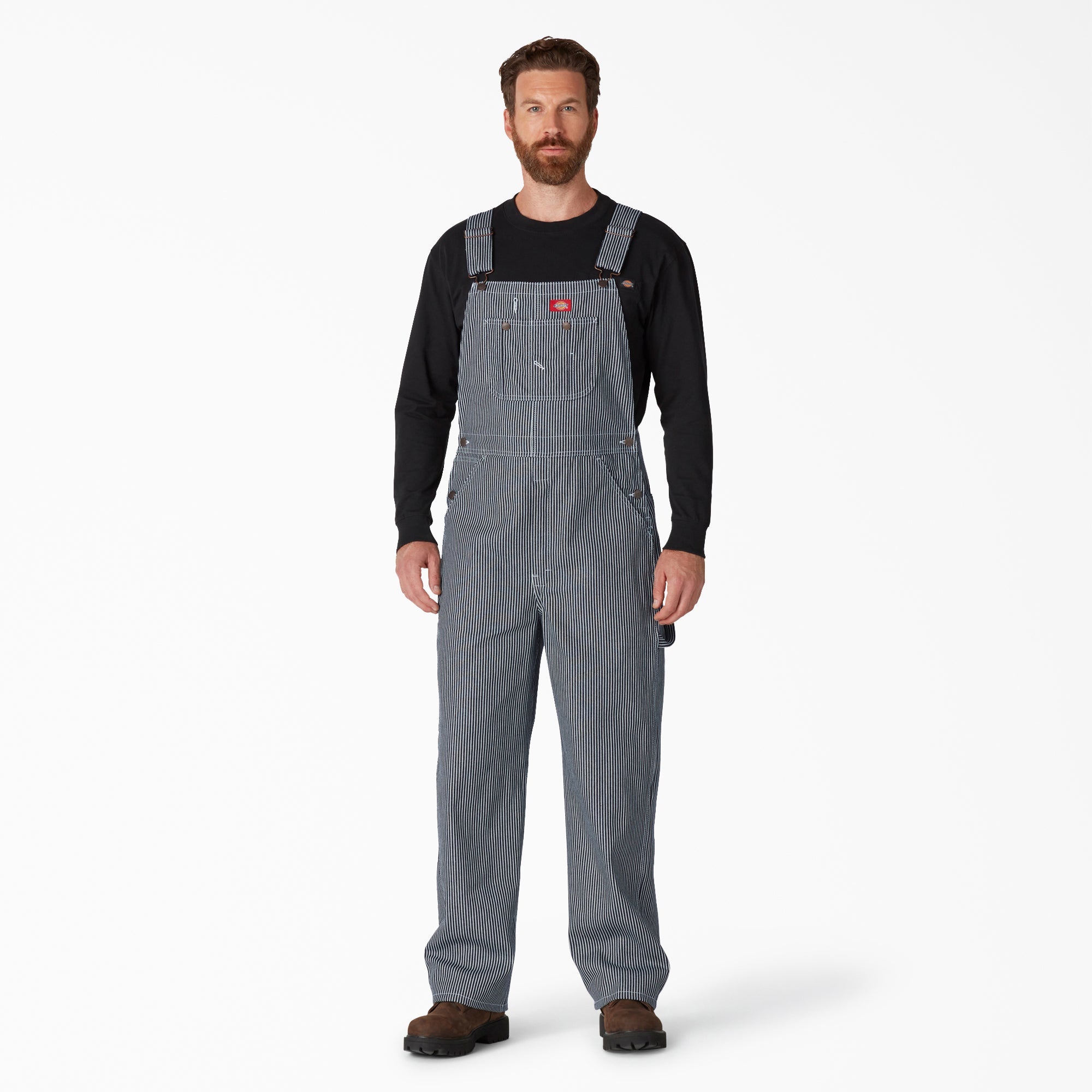 Hickory Stripe Bib Overalls - Dickies