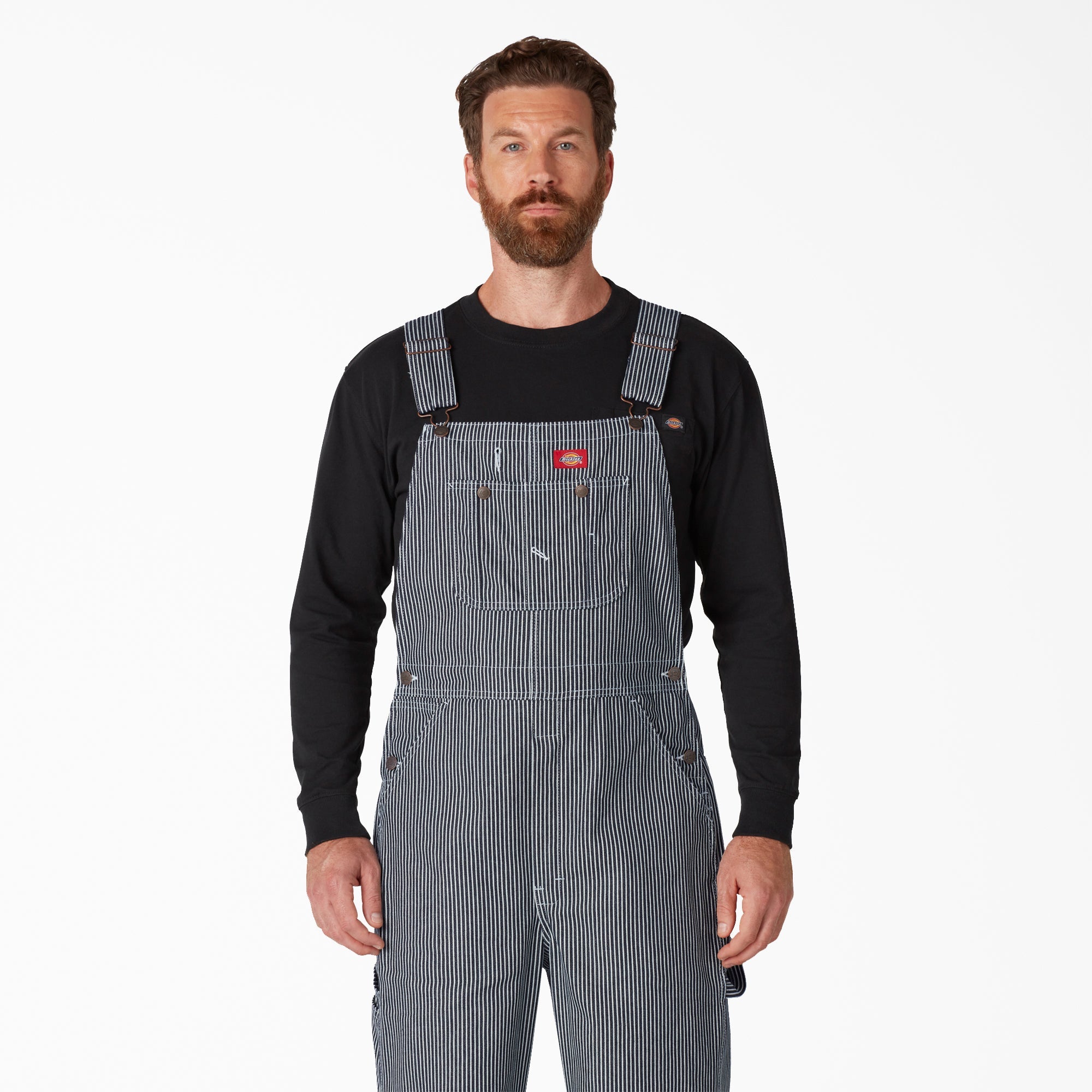 Hickory Stripe Bib Overalls - Dickies