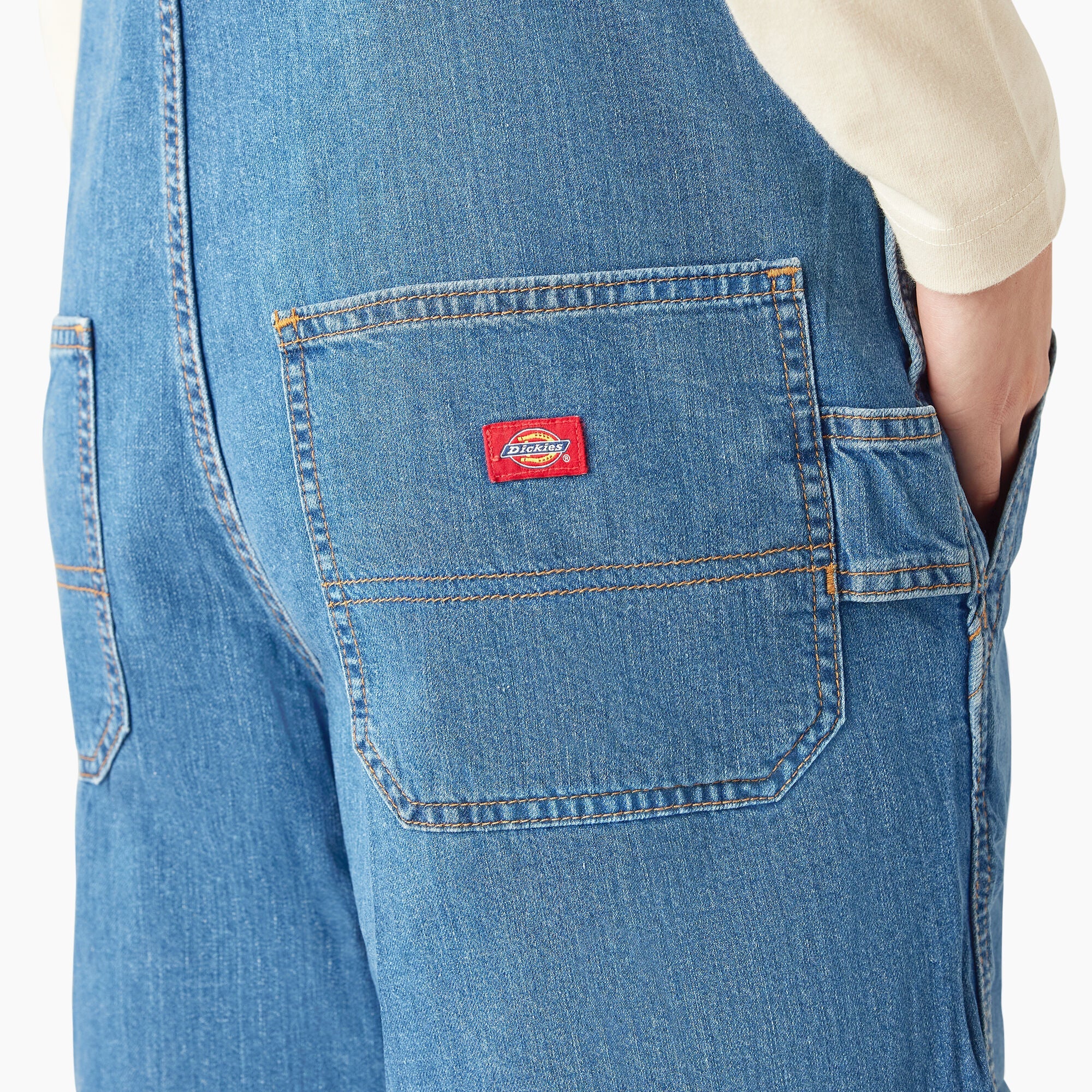 Women's Relaxed Fit Bib Shortalls, 7" - Dickies