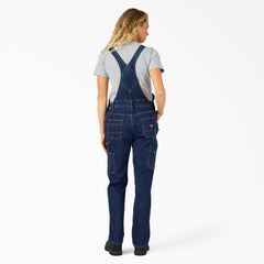 Women's Straight Fit Denim Double Front Bib Overalls - Dickies