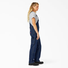 Women's Straight Fit Denim Double Front Bib Overalls - Dickies