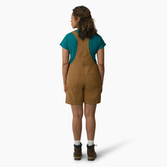 Women's Relaxed Fit Bib Shortalls, 7" - Dickies