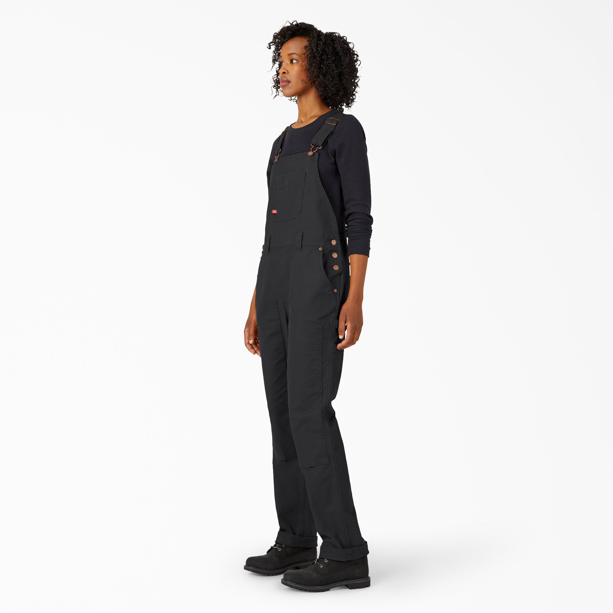 Women's Straight Fit Duck Double Front Bib Overalls - Dickies