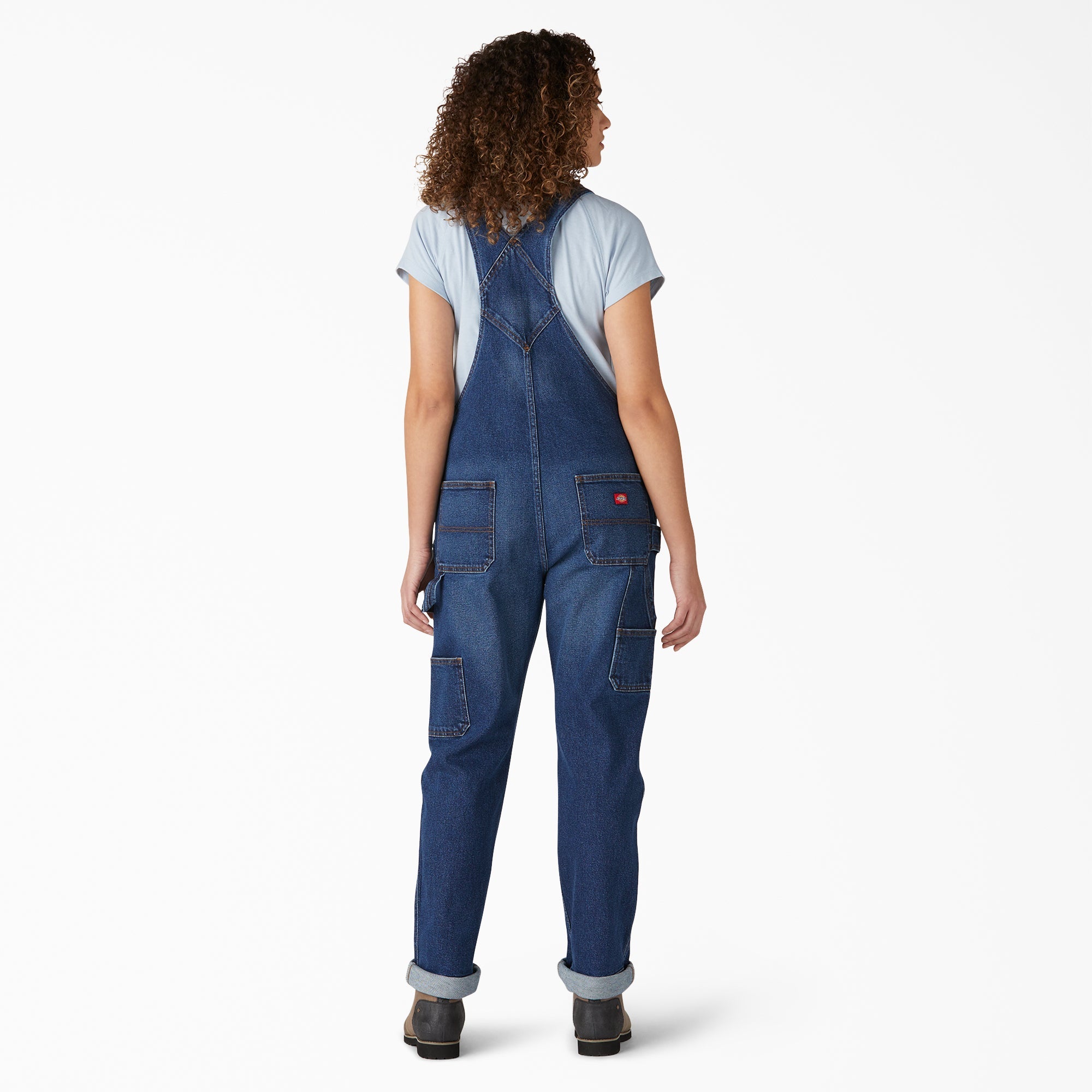 Women's Denim Boyfriend Fit Bib Overalls - Dickies