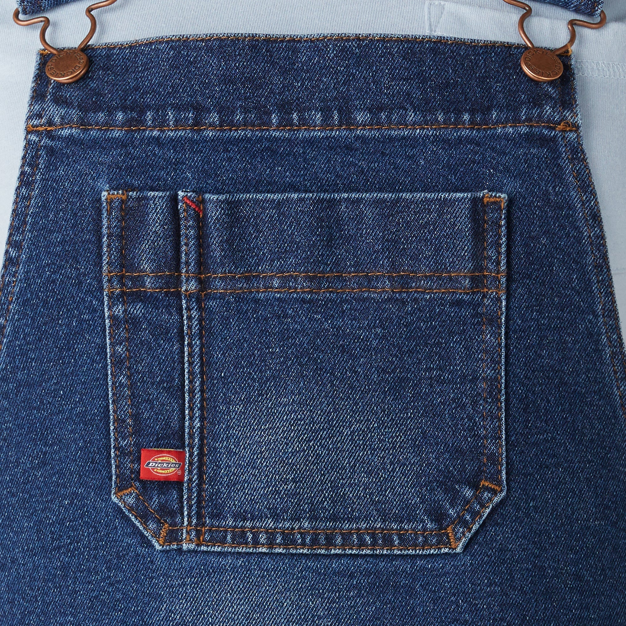 Women's Denim Boyfriend Fit Bib Overalls - Dickies