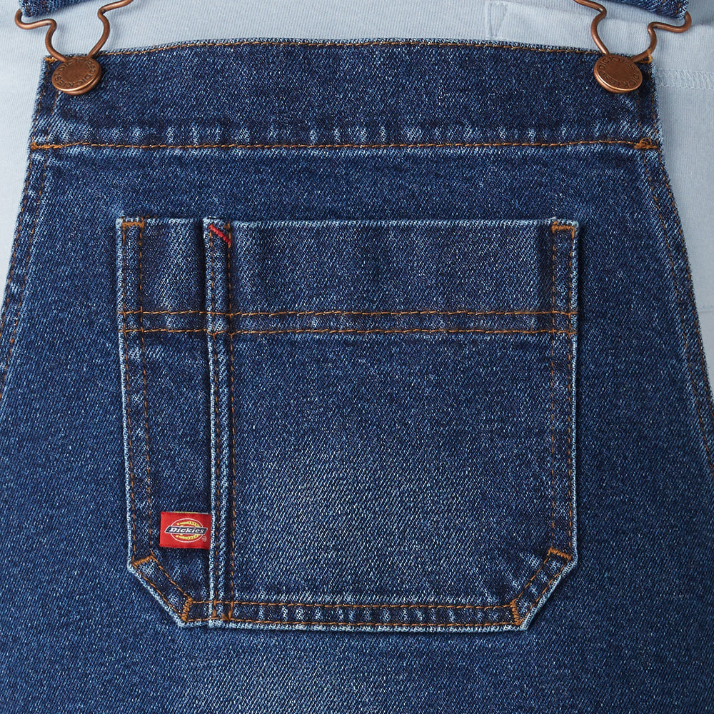 Women's Denim Boyfriend Fit Bib Overalls - Dickies