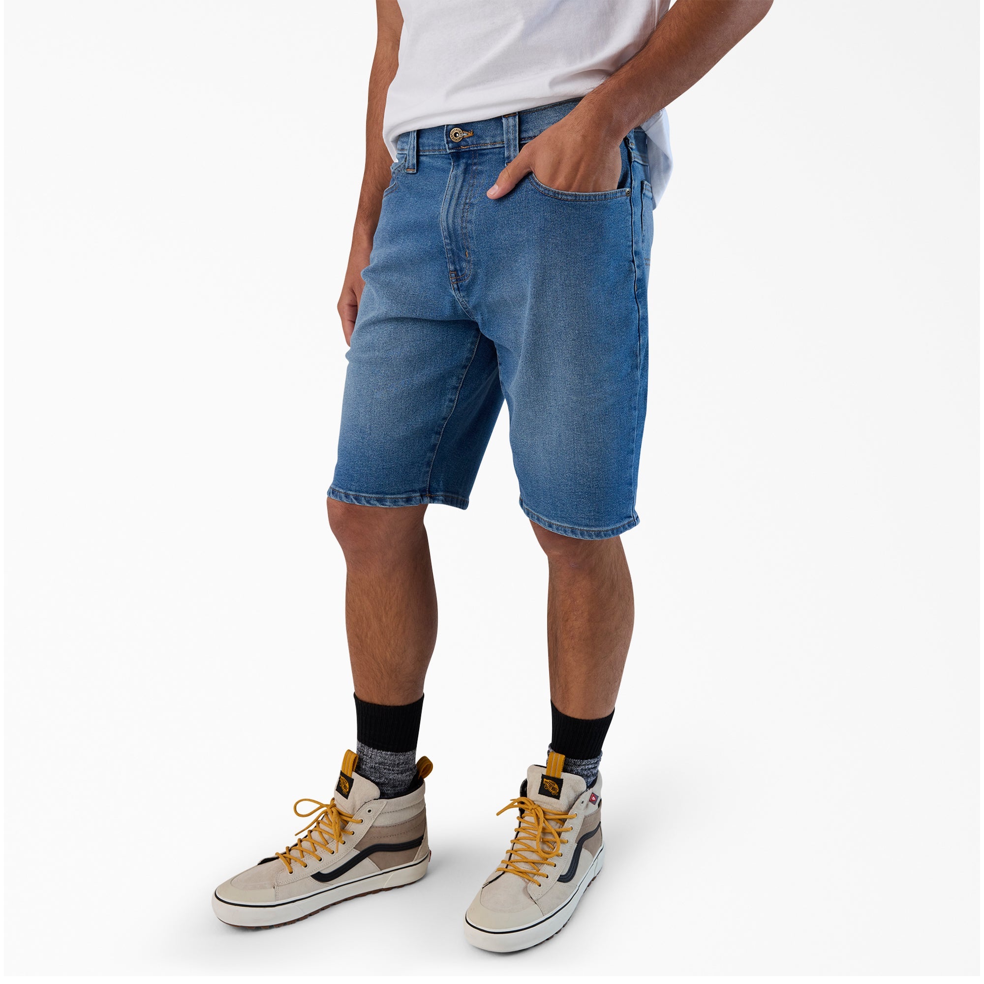 FLEX 5-Pocket Denim Shorts, 11" - Dickies