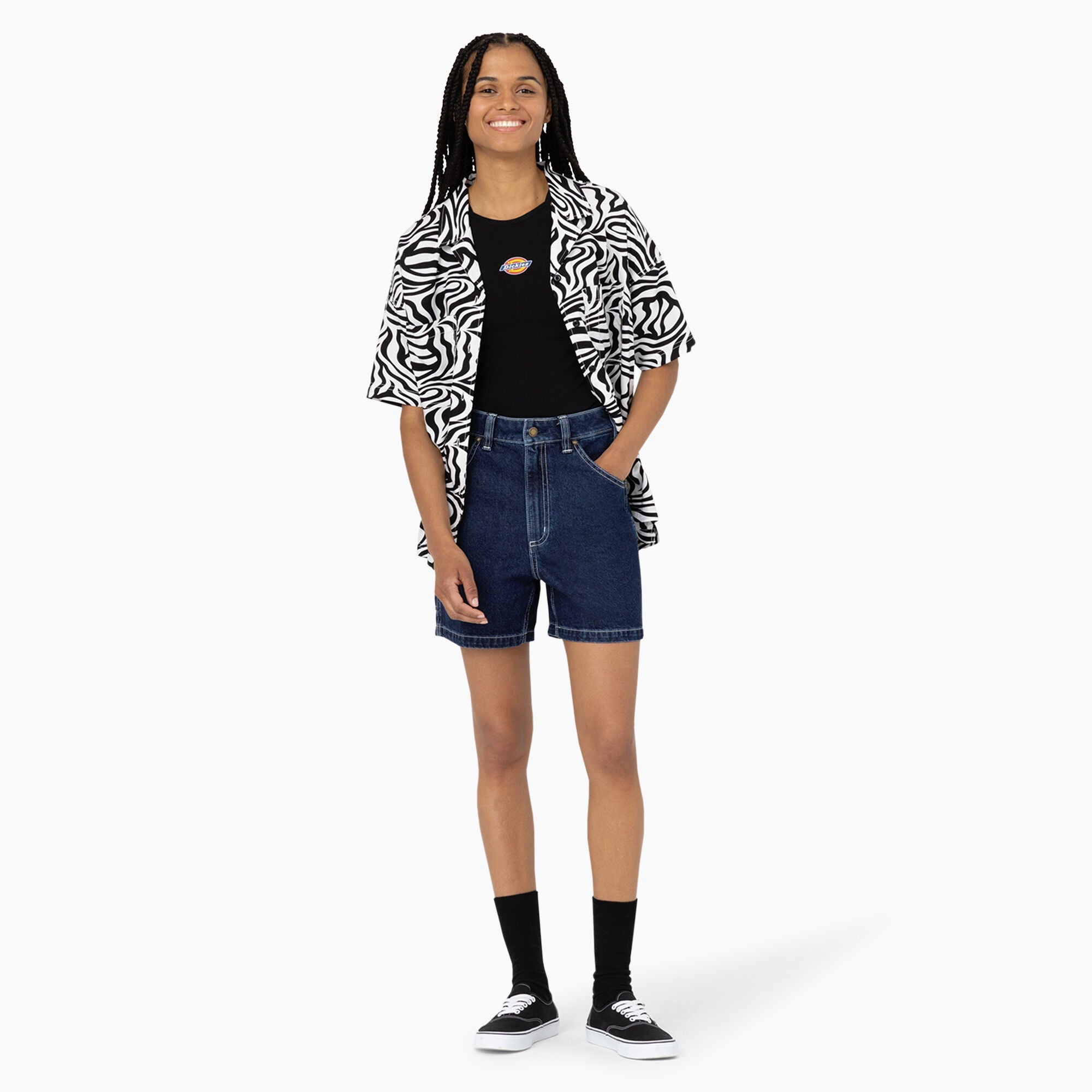 Women's Carpenter Jean Shorts, 5" - Dickies