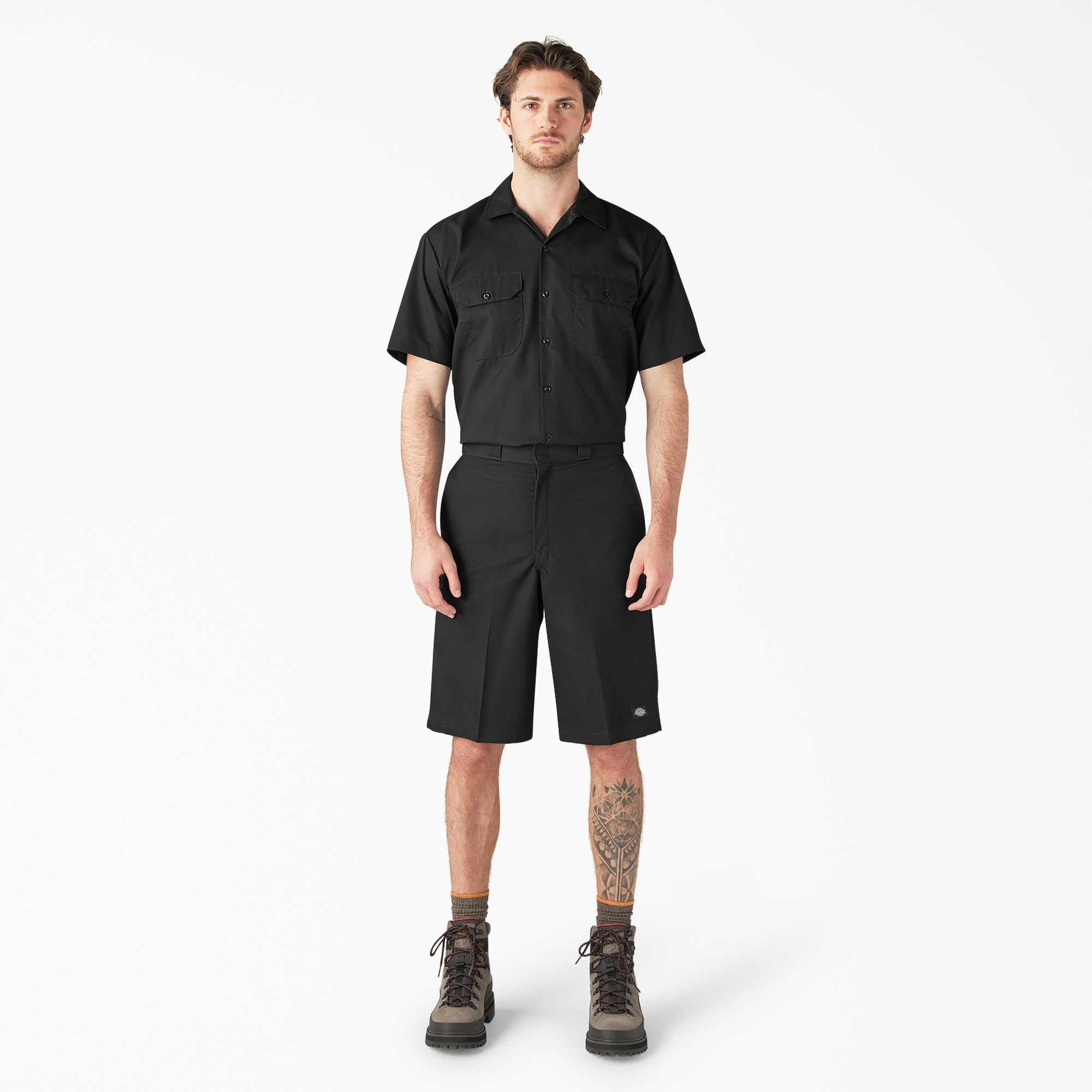 Loose Fit Flat Front Work Shorts, 13" - Dickies