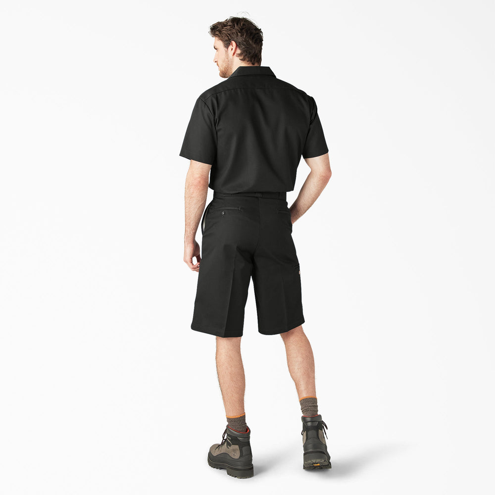 Loose Fit Flat Front Work Shorts, 13" - Dickies